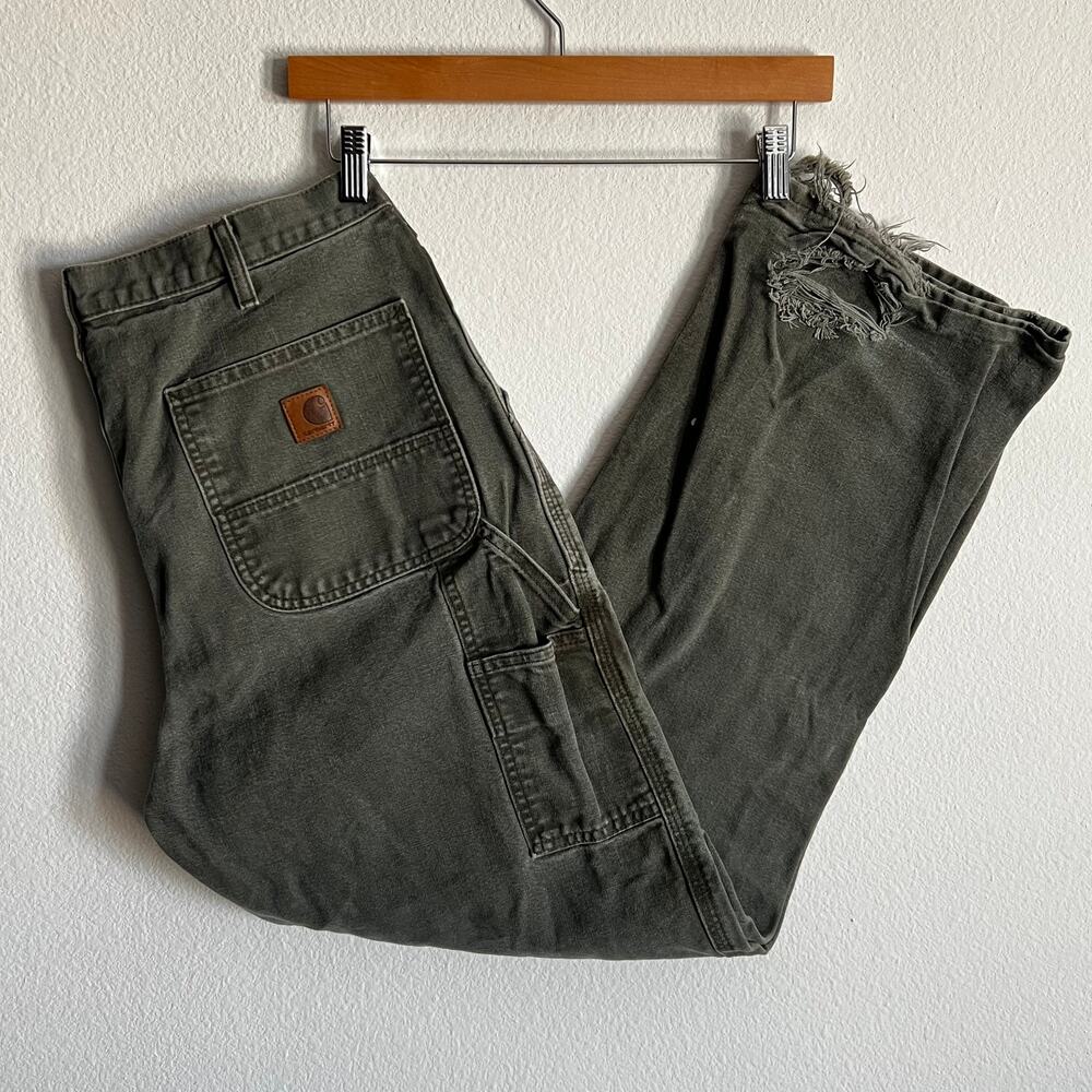 Carhartt B11 MOS green work wear carpenter pants
